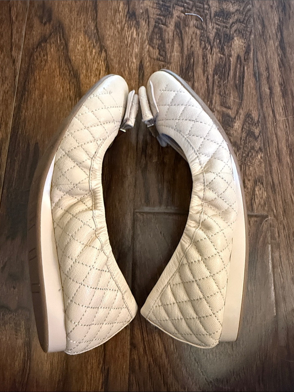 Cole Haan Tali Quilted Nude Ballet Flats, size 7 - Picture 7 of 9